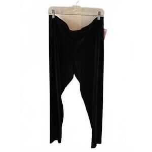 NEW AVENUE MONTAIGNE women's velvet pant in black